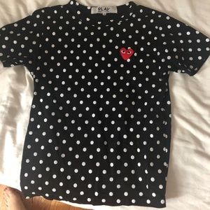 Comme des Garçons Polka Dot Tee sz Small